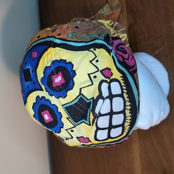 Colorful Skull Print Scarf - Picture 2 of 8